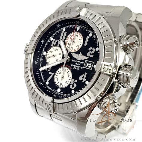 breitling avenger stainless steel with volcano black dial a13370|breitling avenger a13370.